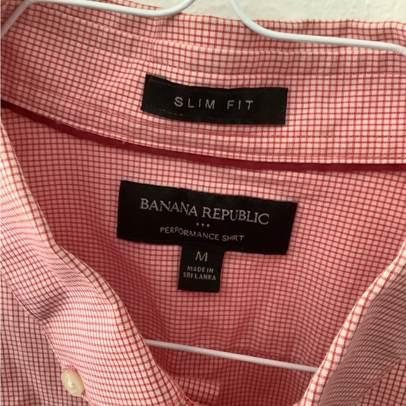 Banana Republic Checkered Button Down Performance Shirt - Picture 2 of 4